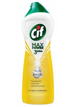 Чистящий крем Cif Max Power Lemon c отбеливающими микрокристаллами, 1 л